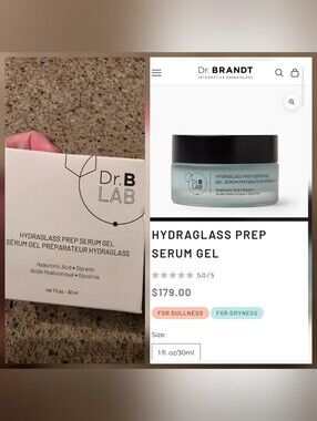 Dr. Brandt Hydraglass Prep Serum Gel